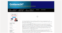 Desktop Screenshot of goldsms247.com